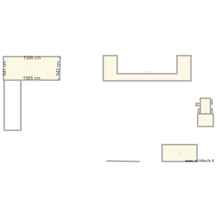 Plan sfs. Plan de 9 pièces et 252 m2