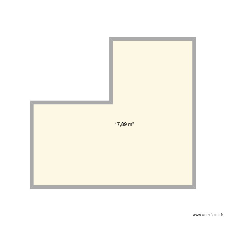 abri de jardin. Plan de 1 pièce et 18 m2