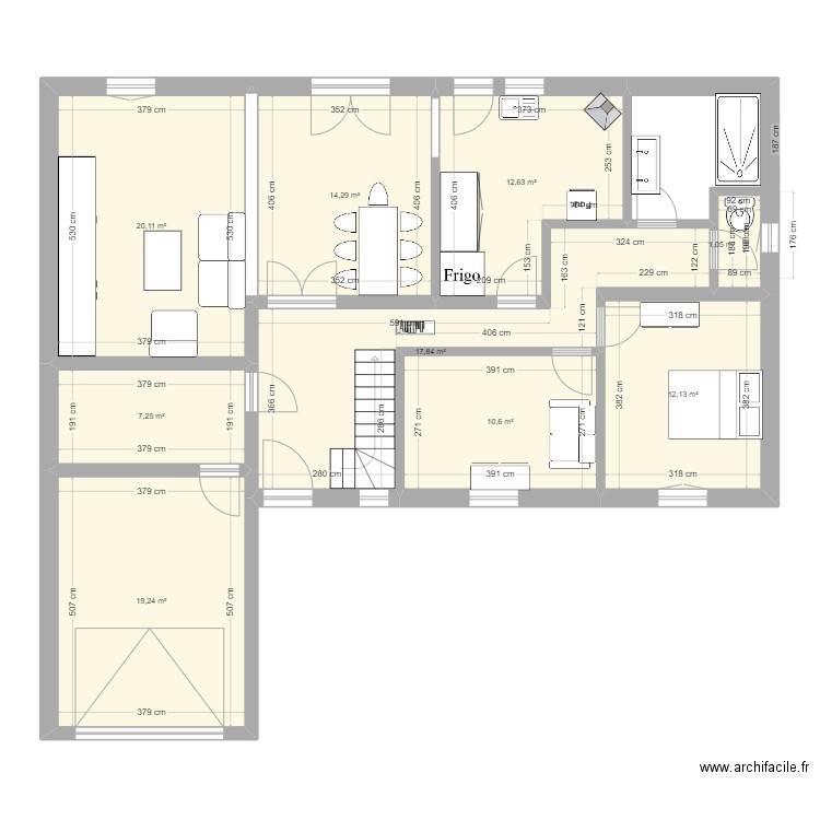 JP - 2024-09-01. Plan de 9 pièces et 115 m2