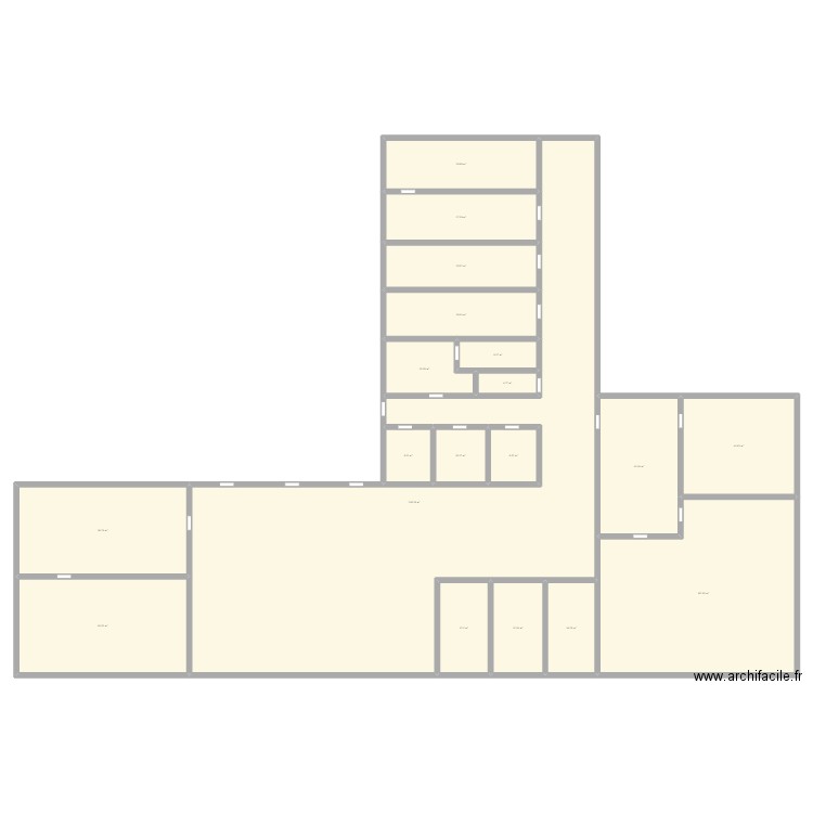 njk. Plan de 19 pièces et 853 m2