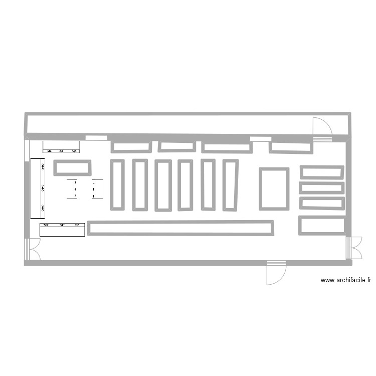 plan de masse  2.0. Plan de 18 pièces et 25 m2