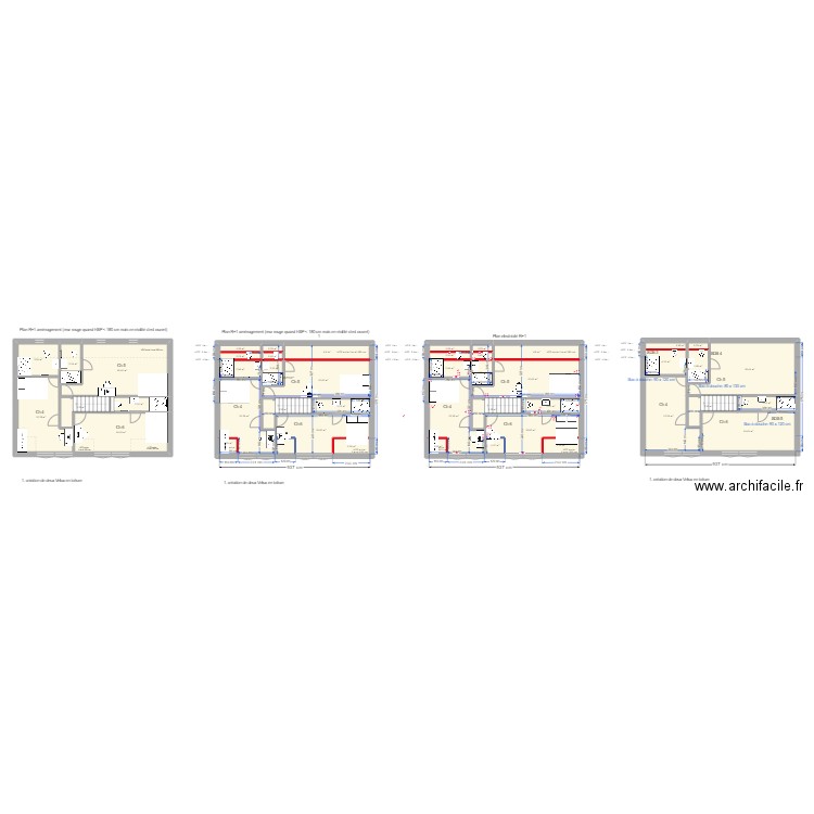 Niveau_1_pres. Plan de 46 pièces et 245 m2