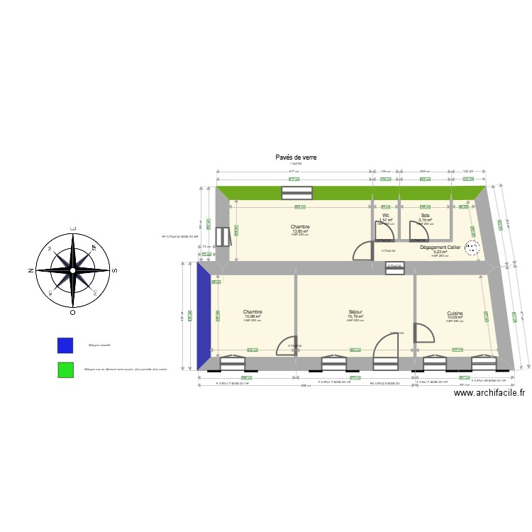 ML24016113 LE SQUERENT. Plan de 7 pièces et 60 m2