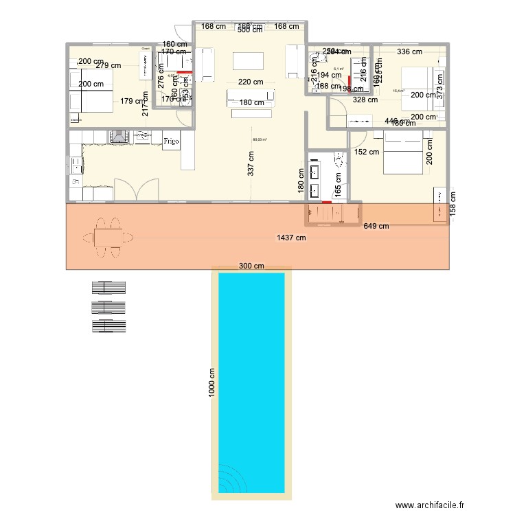 LOTE-B MARTIN For lot 4 Option 1. Plan de 5 pièces et 122 m2