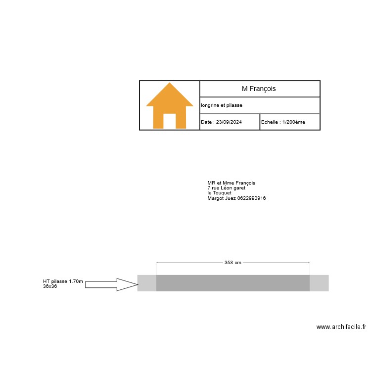 M François. Plan de 0 pièce et 0 m2