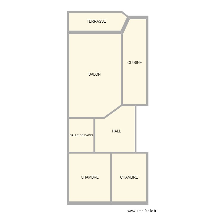 Dunant 42. Plan de 7 pièces et 94 m2