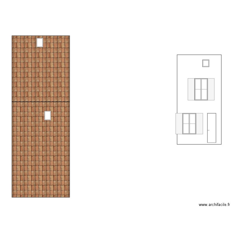 Facade Riverie. Plan de 0 pièce et 0 m2