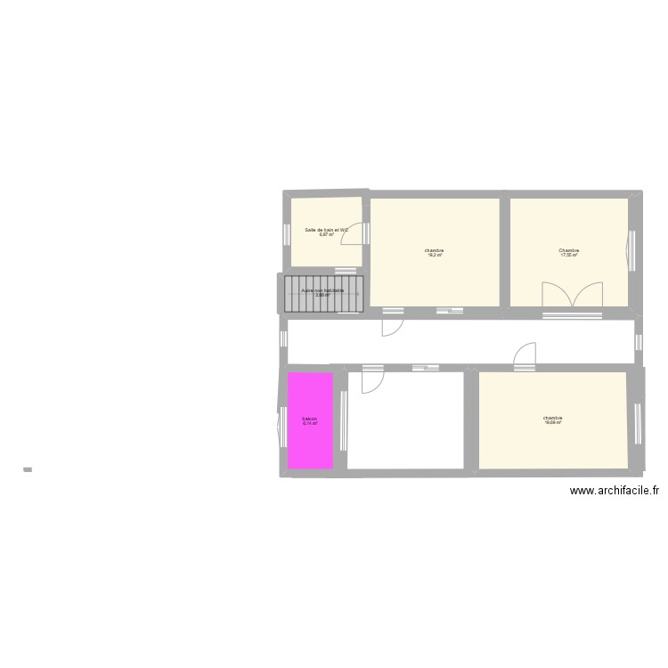 AL OMRAN. Plan de 6 pièces et 72 m2