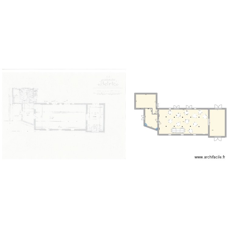 belric. Plan de 3 pièces et 432 m2