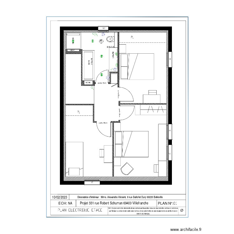 plan etage. Plan de 0 pièce et 0 m2