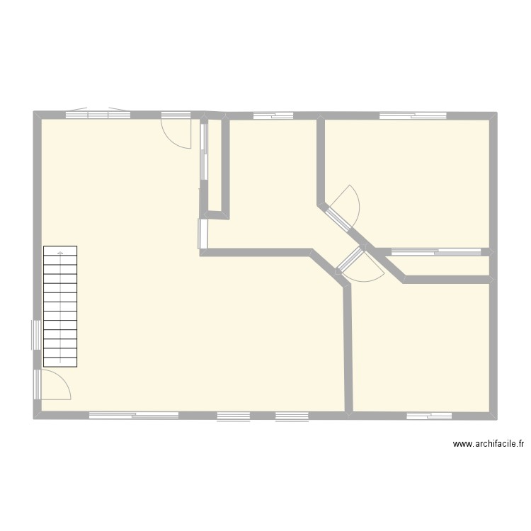 Maison Mathieu. Plan de 5 pièces et 89 m2