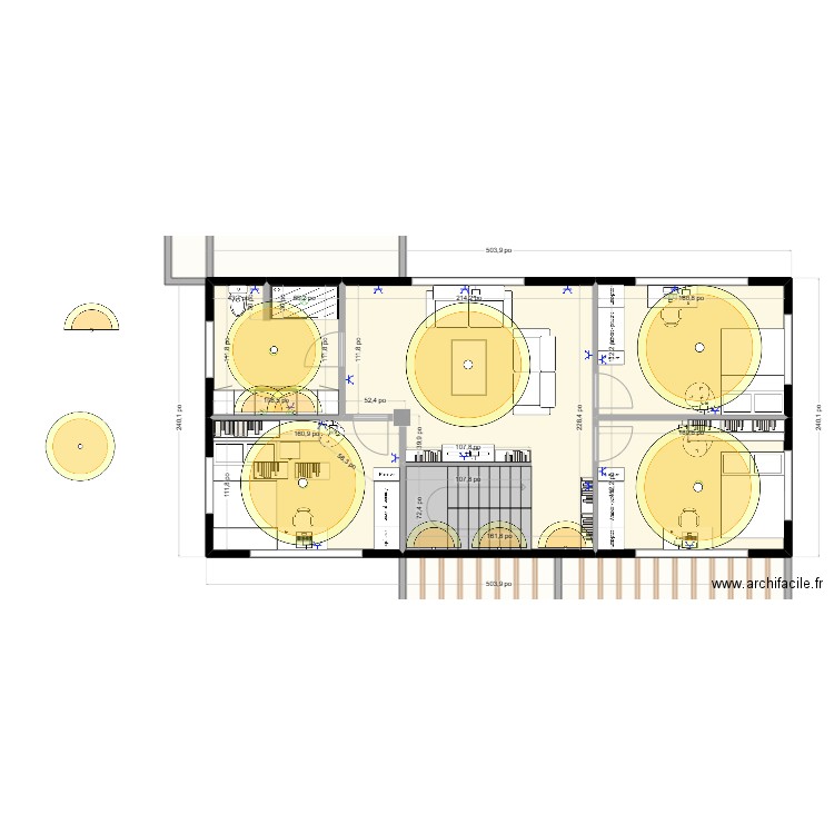 Maison Outaouais V7-électrique. Plan de 72 pièces et 463 m2