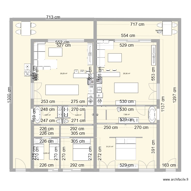 Plan urbanisme la colle. Plan de 12 pièces et 296 m2