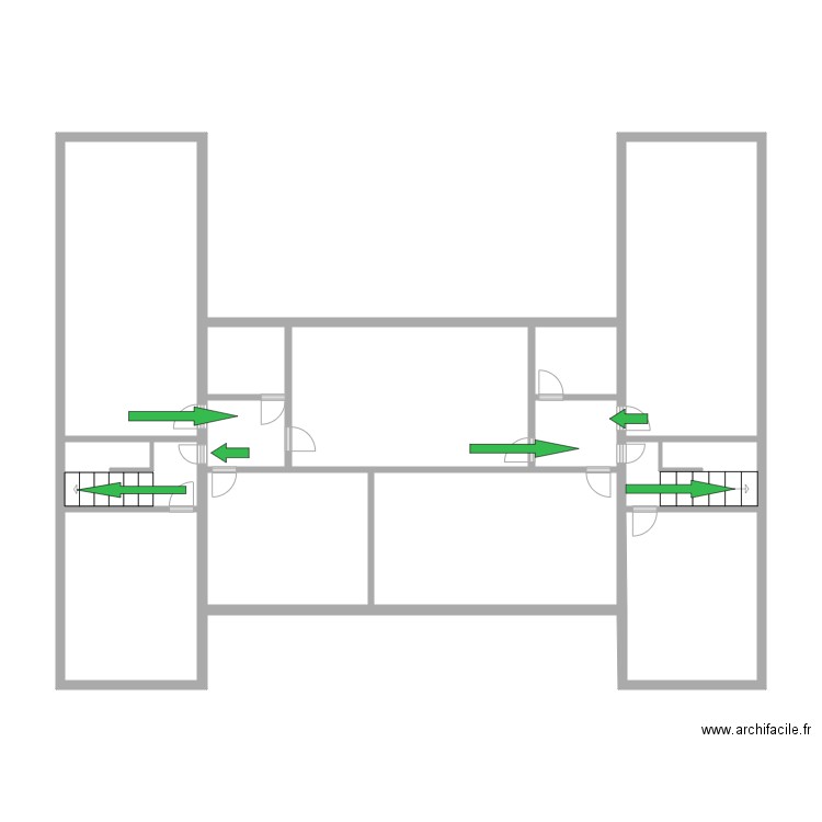 ISJP/Niveau 3/Primaire bis. Plan de 13 pièces et 68 m2