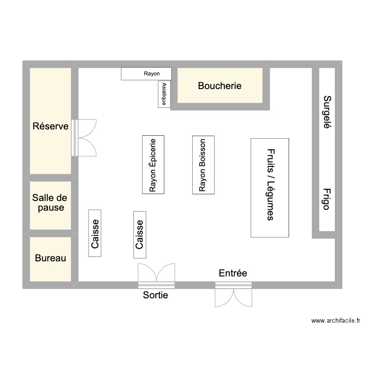 plan salma. Plan de 5 pièces et 89 m2