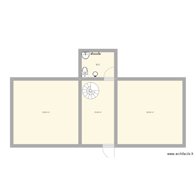 HENDRY dsv2  ARC. Plan de 4 pièces et 81 m2