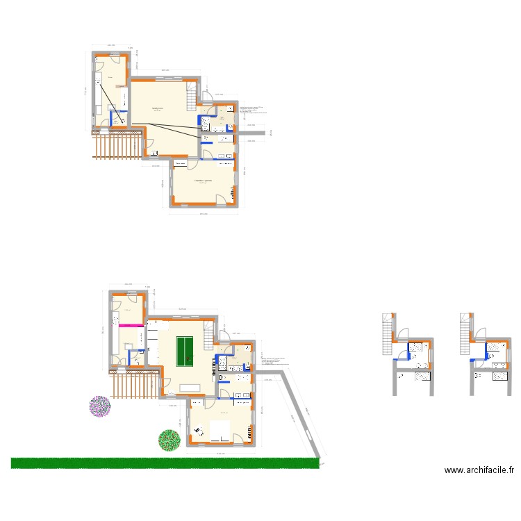 SDB SURCOUF. Plan de 14 pièces et 190 m2