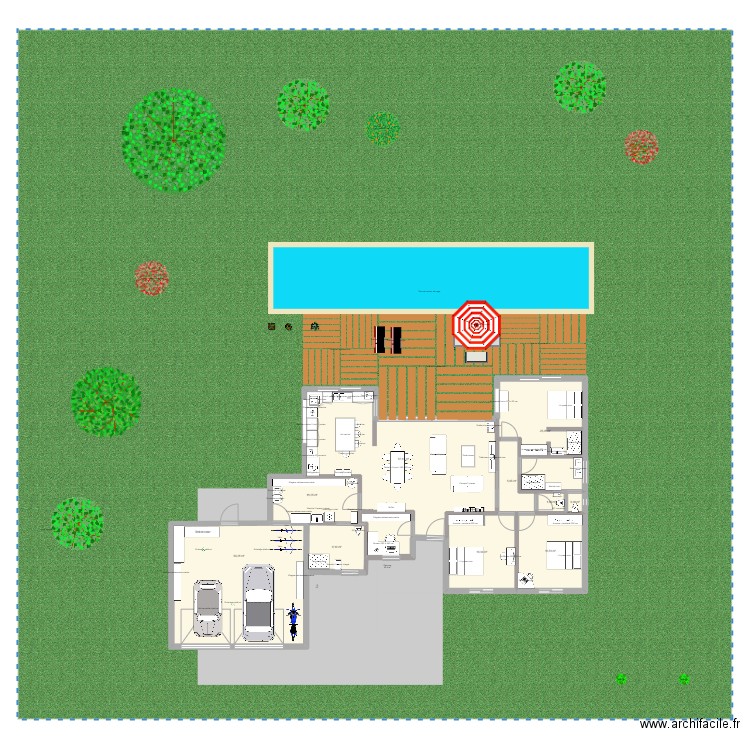 Séparation2. Plan de 10 pièces et 199 m2