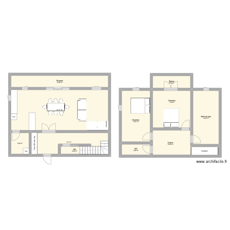 Plan1. Plan de 11 pièces et 139 m2