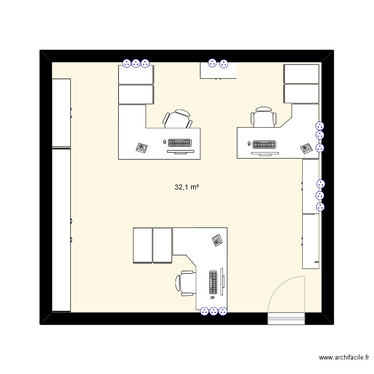 CTL Prod. Plan de 1 pièce et 32 m2