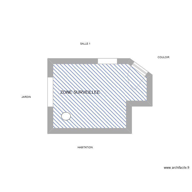 stan s3 . Plan de 1 pièce et 12 m2