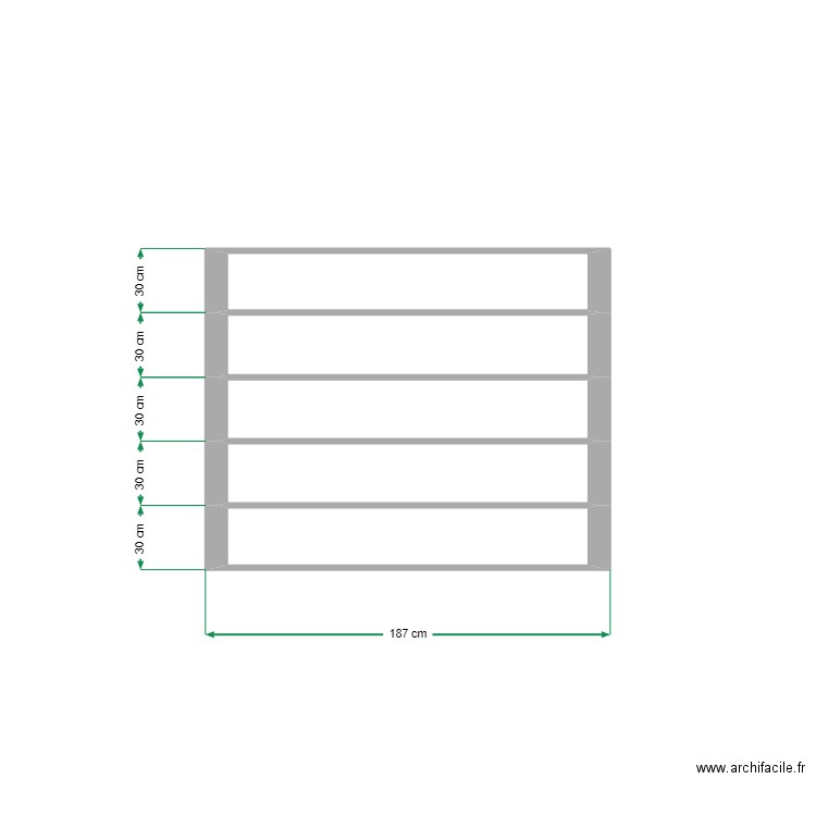 escalier ngozi. Plan de 5 pièces et 2 m2