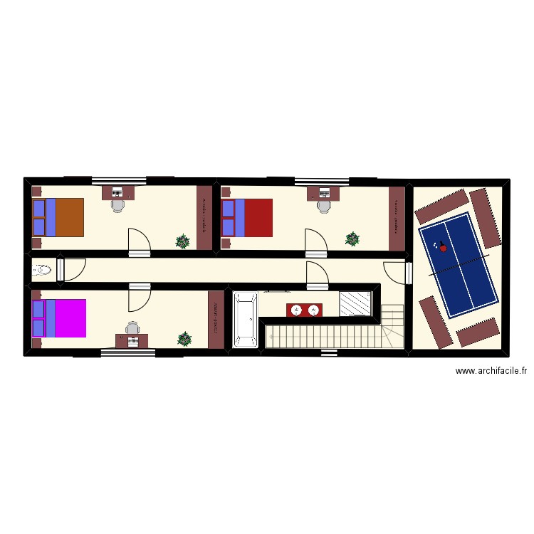 Maison Stan 2. Plan de 7 pièces et 91 m2