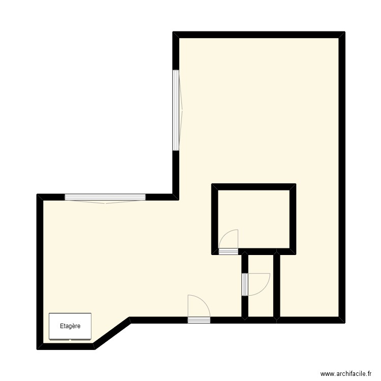 10e. Plan de 3 pièces et 50 m2