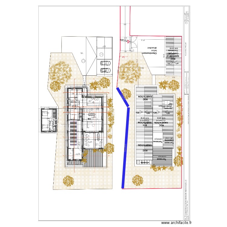 PLAN DE MASSE. Plan de 0 pièce et 0 m2