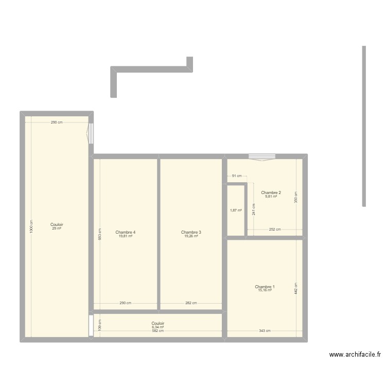 RAR House. Plan de 7 pièces et 101 m2