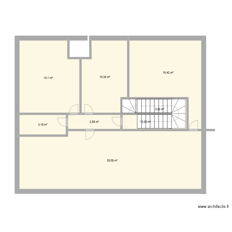 173 ch de Wavre premier. Plan de 8 pièces et 87 m2