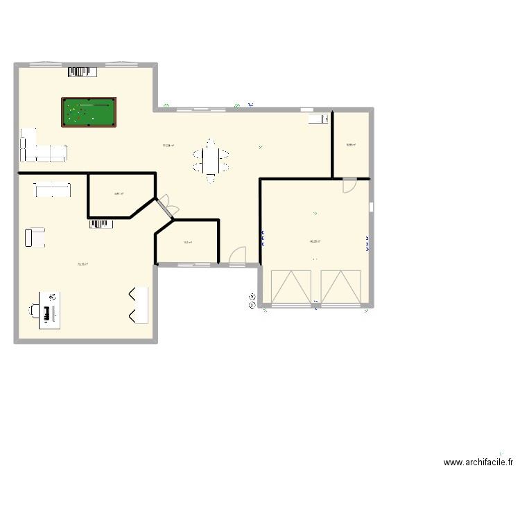 plan Potylchak. Plan de 6 pièces et 268 m2