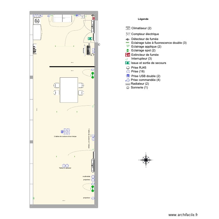 Laseeta - atelier de couture 2. Plan de 1 pièce et 71 m2