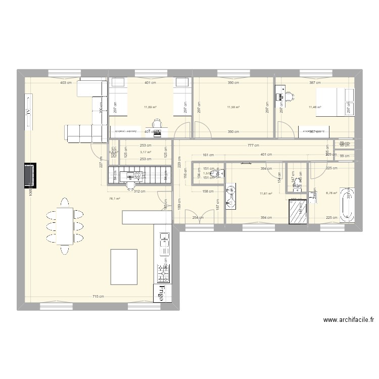 Maison chigny Actuel Travail. Plan de 18 pièces et 465 m2