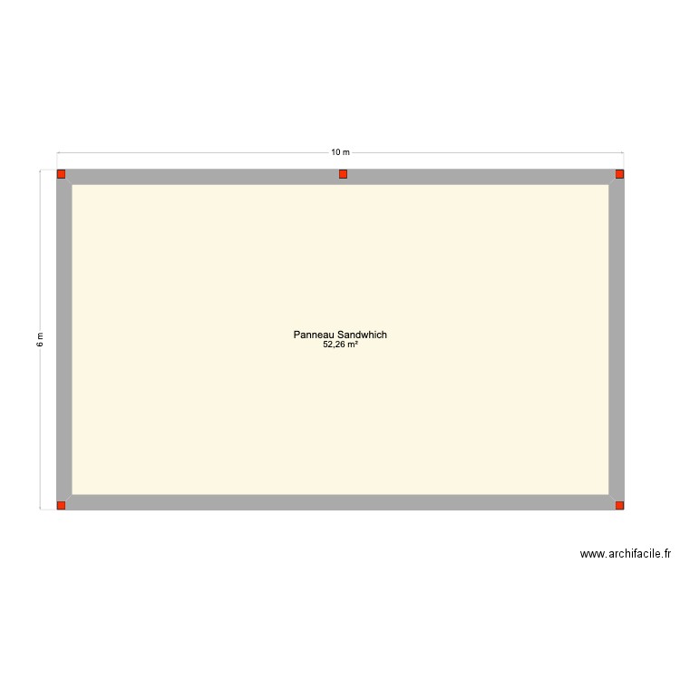 Eva AROEIRA. Plan de 1 pièce et 52 m2