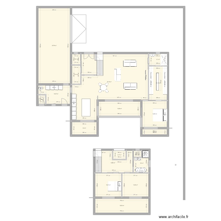 AMEZIAN CELINE. Plan de 19 pièces et 250 m2