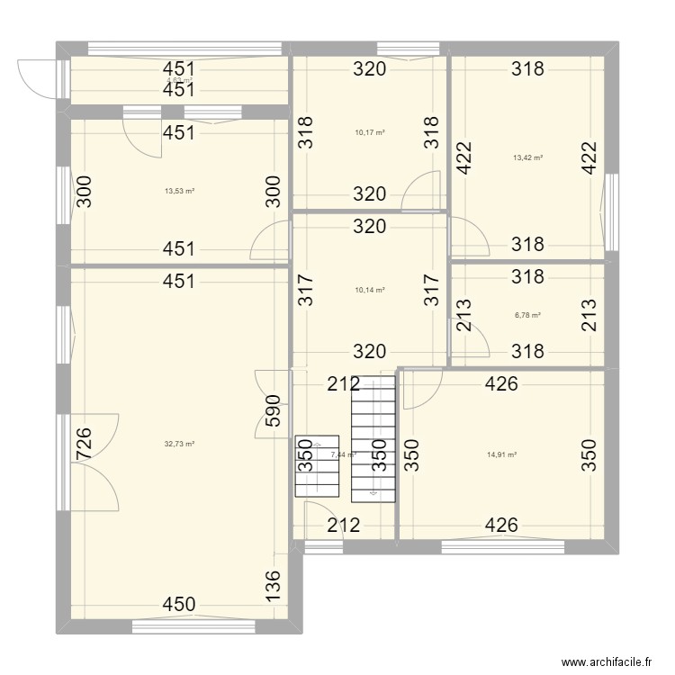 Maison Pfaffenheim. Plan de 9 pièces et 114 m2