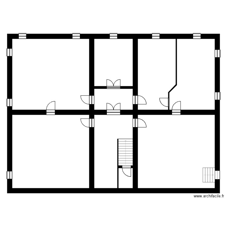 Monoyer SS. Plan de 10 pièces et 297 m2