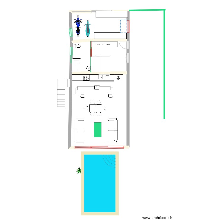 Rdc. Puerto. Plan de 0 pièce et 0 m2