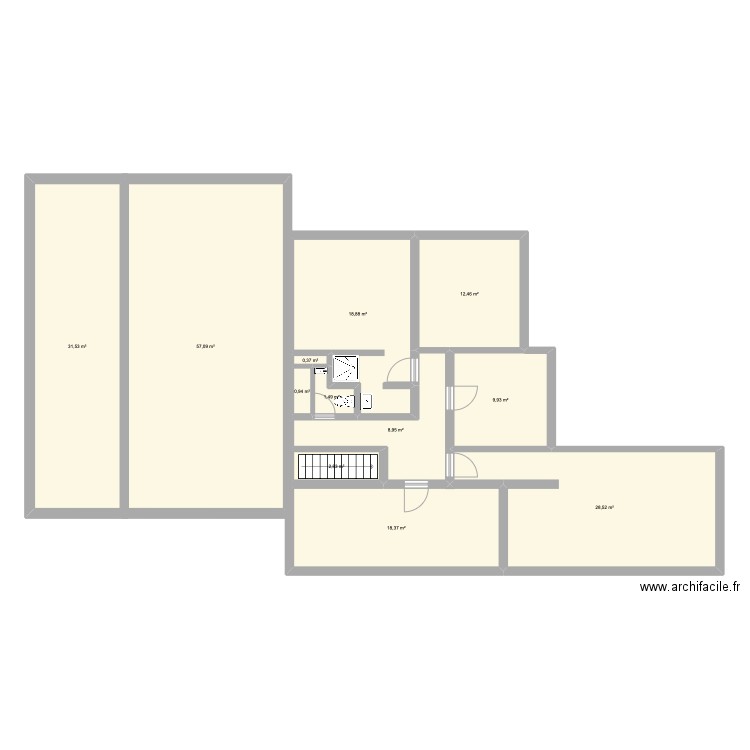 plan 2 Fauvettes. Plan de 12 pièces et 191 m2