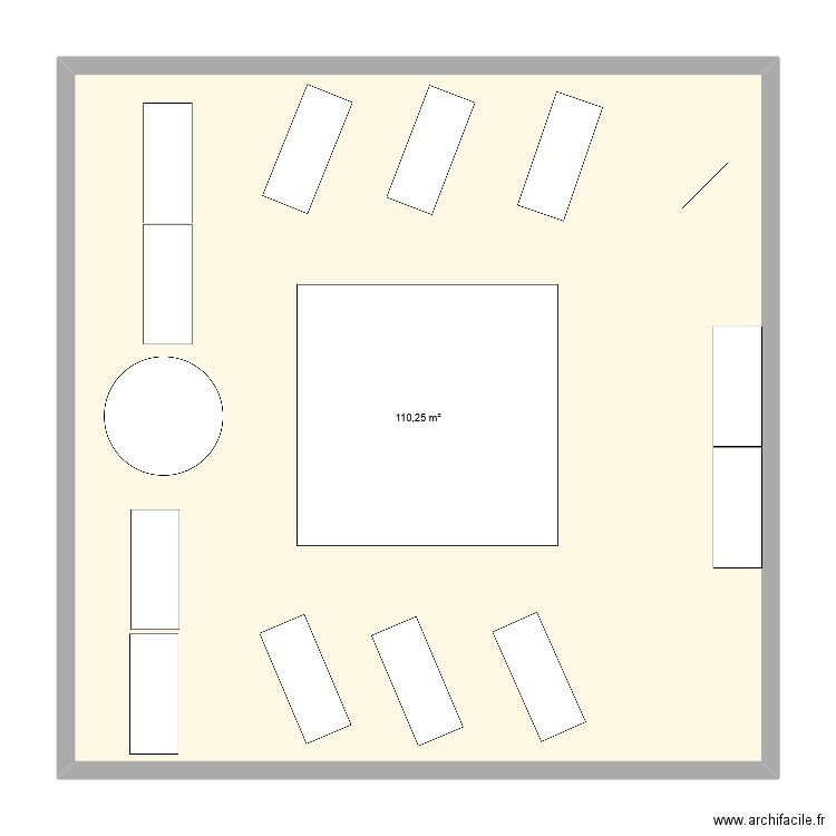 Tmar. Plan de 1 pièce et 110 m2