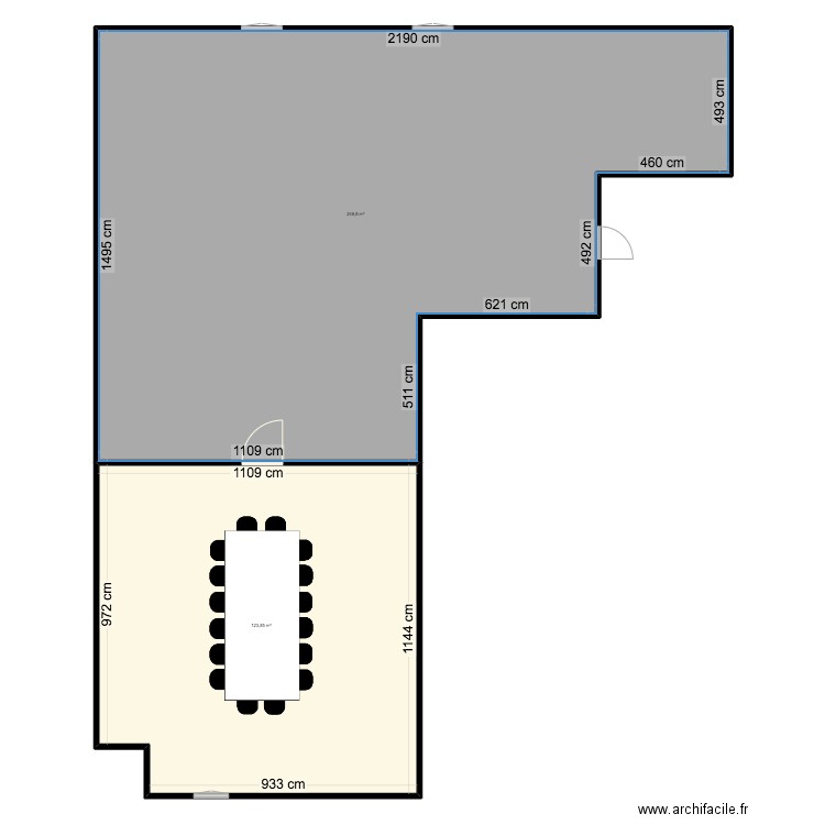 plan local 2. Plan de 2 pièces et 373 m2