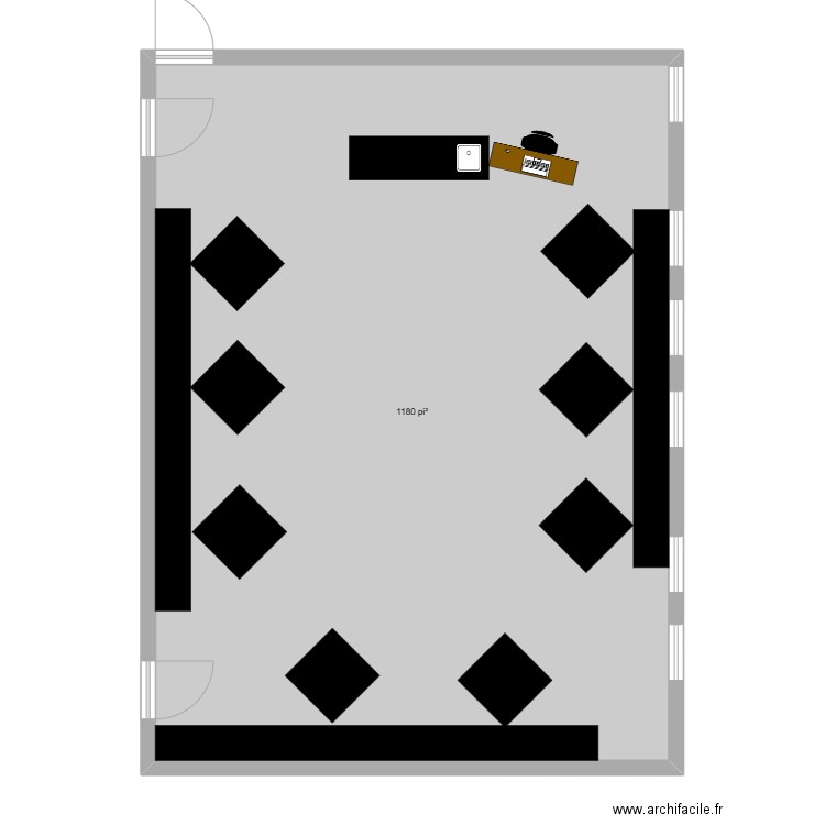 Vincent Bouchard. Plan de 1 pièce et 110 m2