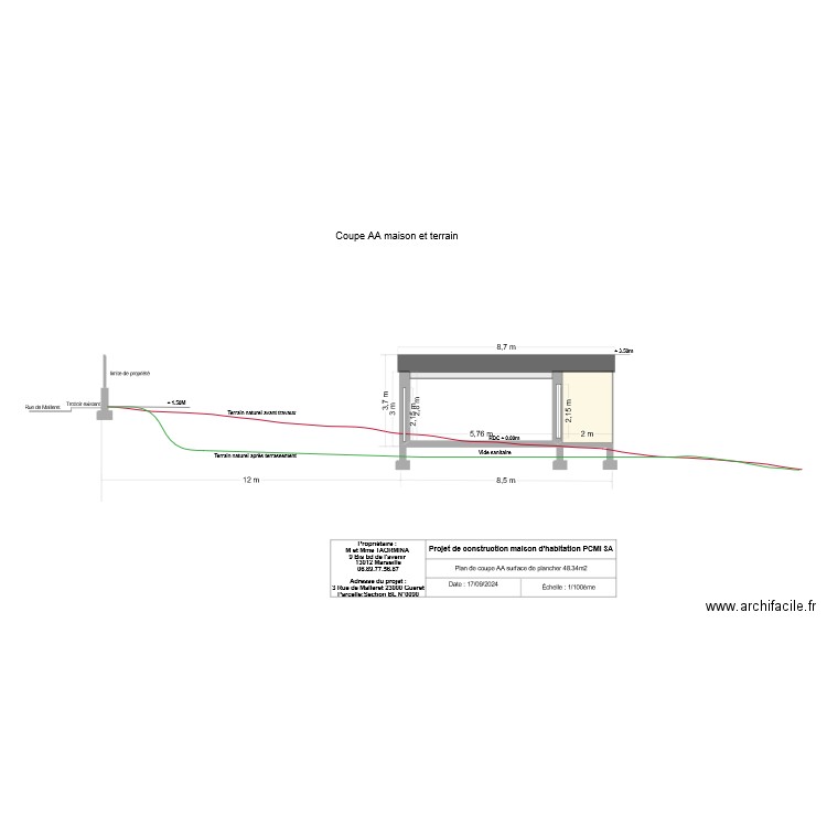 PCMI 3A. Plan de 0 pièce et 0 m2