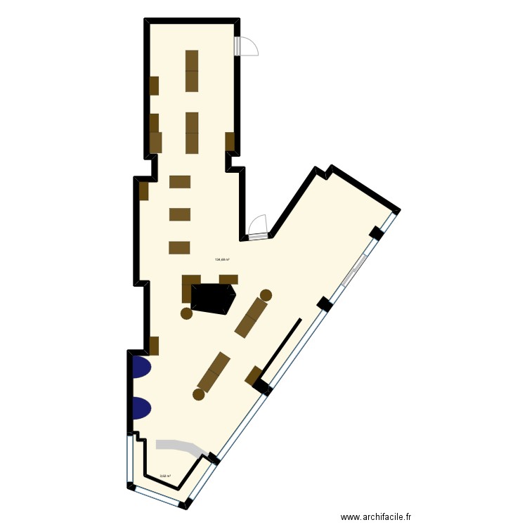 KS ANGERS. Plan de 3 pièces et 142 m2