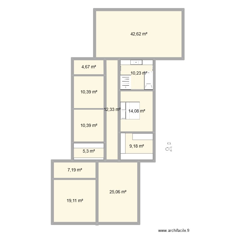 saint gregoire4868p. Plan de 25 pièces et 341 m2