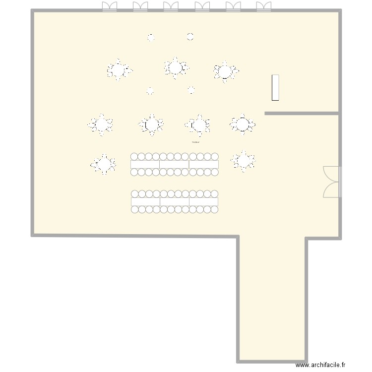 Gala M2. Plan de 1 pièce et 714 m2