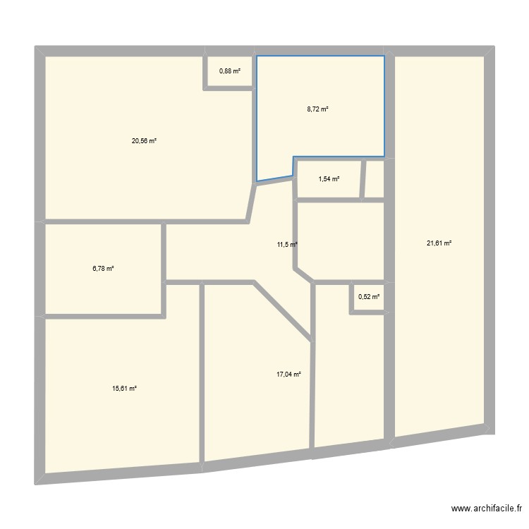 st bruno. Plan de 10 pièces et 105 m2