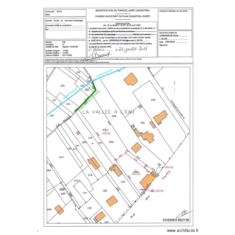 Canalisation Enterrée. Plan de 0 pièce et 0 m2