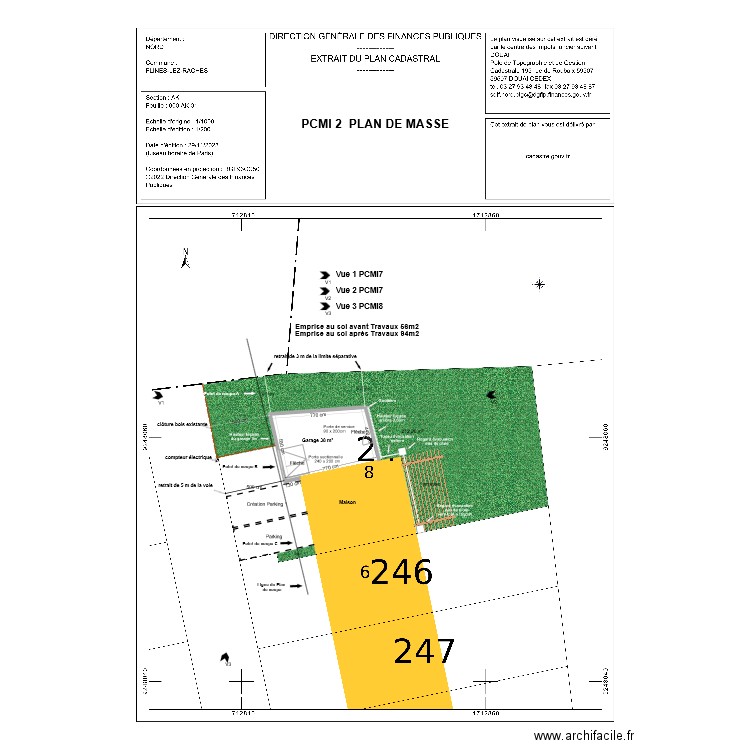 Plan echelle1/200. Plan de 0 pièce et 0 m2